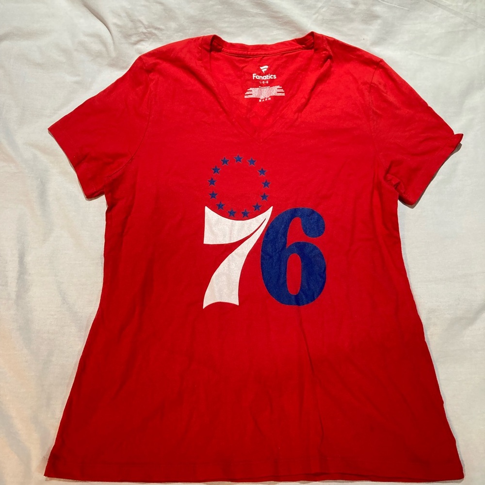 Joel Embiid Philadelphia 76ers jersey shirt, size large, NWOT!